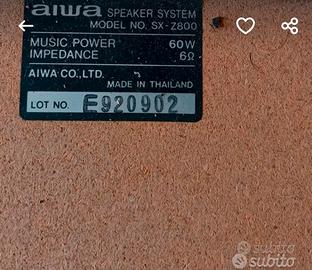 CASSE ACUSTICHE AIWA 