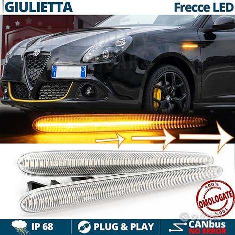 COPPIA FRECCE LATERALI BIANCO TRASPARENTI DINAMICHE A LED ALFA ROMEO GIULIETTA - Foto 7