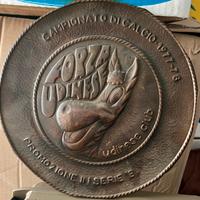 Udinese Calcio Udine Piatto in rame 1977 -78