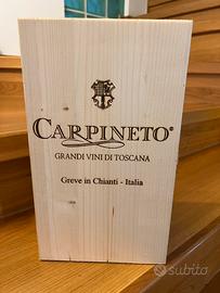 Carpineto - scatola per vino in legno