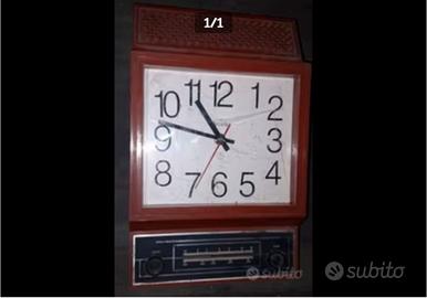 Radio orologio ARTIME Italy da parete o da tavolo.
