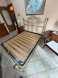 Letto in ferro batutto con rete