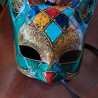 Maschera Veneziana Artigianale "Gatto" – firmata
