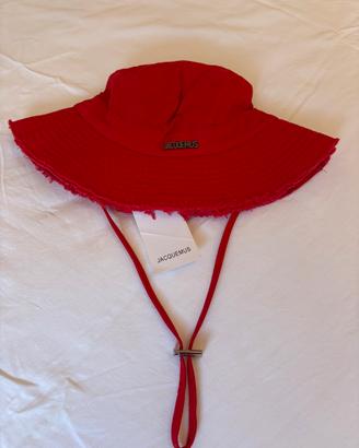 Jacquemus Bucket Hat Rosso – Originale