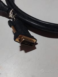 Cavo monitor HDMI-DVI  lungo 2metri