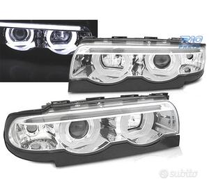 FARI OCCHI ANGEL BMW SERIE 7 E38 94-01 FONDO CROMA