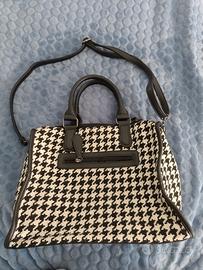 Borsa in tessuto fantasia bianco/nero di Diana&co