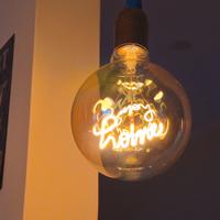 set da 3 lampadine vintage