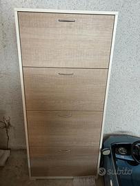 Scarpiera in rovere chiaro