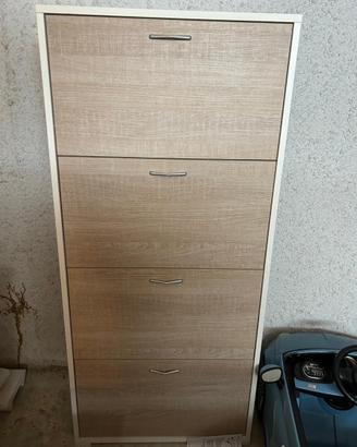 Scarpiera in rovere chiaro