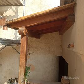 Tettoia in legno