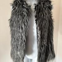 Smanicato il pelliccia sintetita donna / S