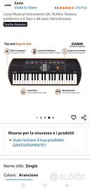 Tastiera pianola Casio