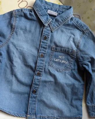 Camicia di jeans neonato