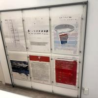 Espositore con tasche in plexiglass