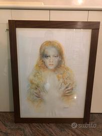 Litografia di Renzo Vespignani Susanna