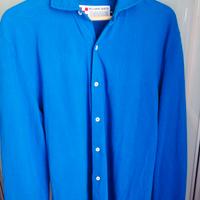 Camicia MC2 Saint Barth blu elettrico