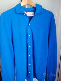 Camicia MC2 Saint Barth blu elettrico