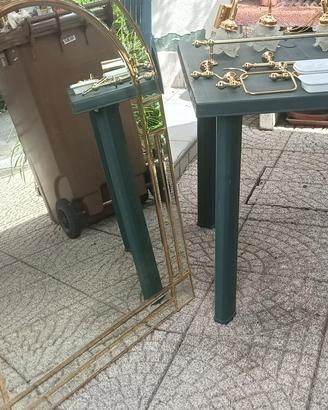 Set arredamento bagno in ottone 