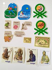 Adesivi da collezione "WRANGLER, BENETTON e altri"