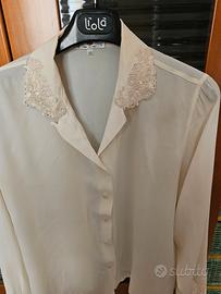 Camicia donna di seta taglia 48 mis spalle 42 cm