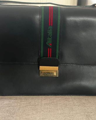 Borsa Alitalia vintage originale a tracolla