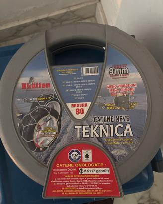 Catene da neve Rhutten Teknica misura 80 - Nuove