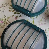 4 lampade da esterno verdi