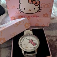 Orologio al quarzo Hello Kitty in acciaio e strass