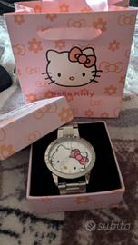 Orologio al quarzo Hello Kitty in acciaio e strass