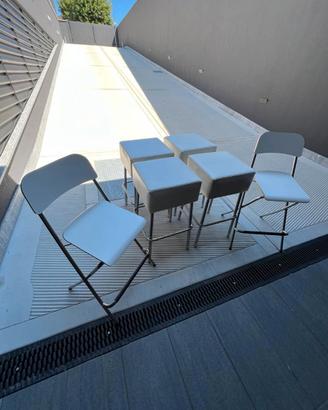 4 sgabelli e 2 sedie IKEA