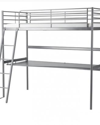 Letto a soppalco in metallo ikea tuffing