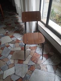 Sedie fine anni 60 in formica. 