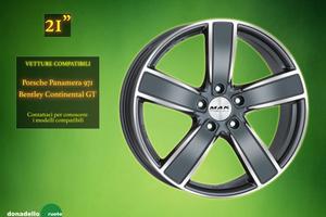 Cerchi in Lega 21 Porsche differenziate