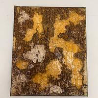 Quadro astratto materico in stucco e acrilico