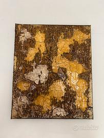 Quadro astratto materico in stucco e acrilico