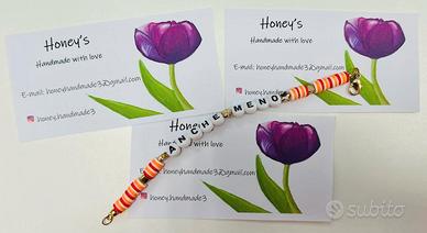 Bracciale fatto a mano perline argilla polimerica