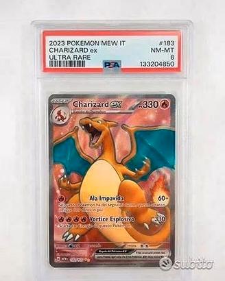 Pokemon 151 Charizard ITA PSA 8 Carta Gradadata