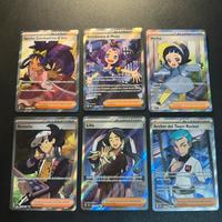 Lotto 6 carte pokemon holo full art pokemon ita nm