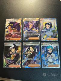 Lotto 6 carte pokemon holo full art pokemon ita nm