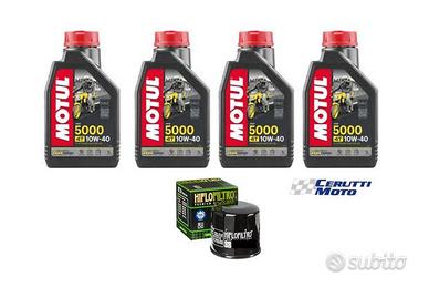 Kit 4 lt Motul 5000 10w40 con filtro