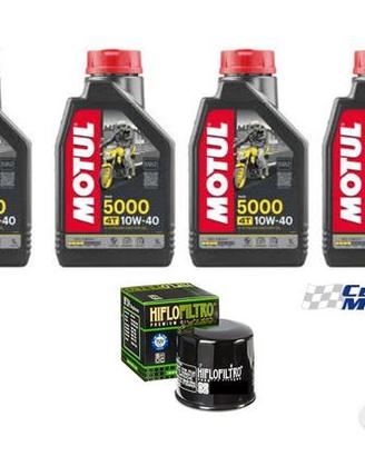 Kit 4 lt Motul 5000 10w40 con filtro