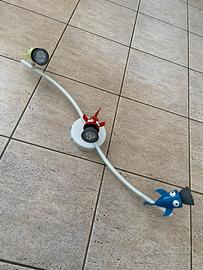 Lampadario con faretti orientabili