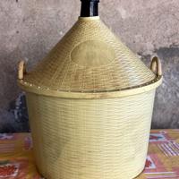 DAMIGIANA 54L IN VETRO CON RIVESTIMENTO IN PLASTIC