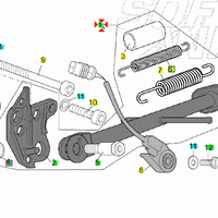 -Caval. laterale Aprilia Tuono R 1000 AP8146944