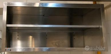 Pensili con ripiano in acciaio inox