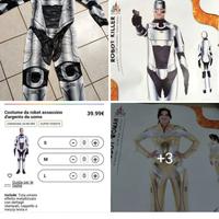 costume di carnevale robot coppia