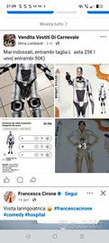 costume di carnevale robot coppia