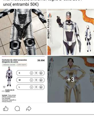 costume di carnevale robot coppia