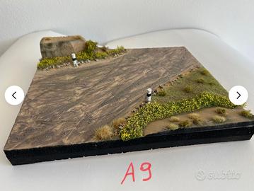 Base diorama 25x30 scala 1/35 per veicoli tamiya